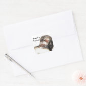 Sable Ferret Afbeelding Vierkante Sticker (Envelop)
