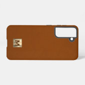 Sable Luxury Gold Monogram Samsung Galaxy Hoesje (Achterkant horizontaal)