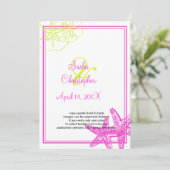 Sable+Mer/citron vert+fuschia/ Invitations de mari (Debout devant)