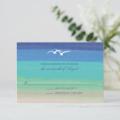 Sable, mer et mouettes | Mariage Peint Océan RSVP (Debout devant)