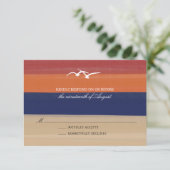 Sable, mer et mouettes | Mariage Peint Océan RSVP (Debout devant)