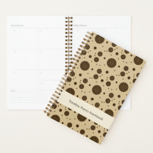 Sable Micro Floral Brun Foncé