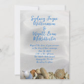 Sable n Coques Simple Mariage Ceremony Invitations (Devant)