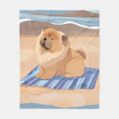 SABLE N'SEA Chow Chow couverture de plage pour chi (Devant)