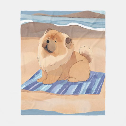 SABLE N'SEA Chow Chow couverture de plage pour chi (Devant)