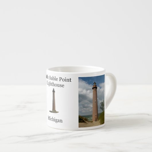 Sable Point Lighthouse espresso mok (Voorkant rechts)