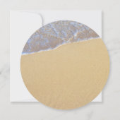 Sable Rond Dollar Plage Mariage Invitations (Dos)