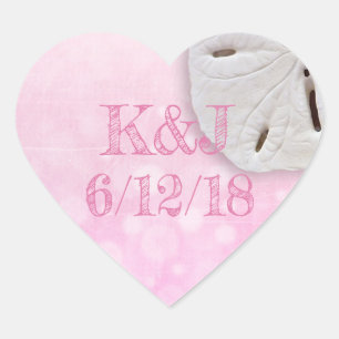 Sable rose Dollar Stickers Mariage bord de mer