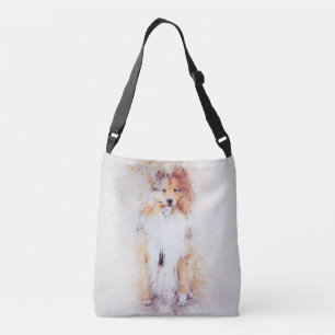 Sable Rough Collie Puppy Crossbody Bag Tas