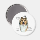 Sable Rough Collie Rencontrez la race - Magnet (Recto/Verso)