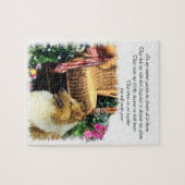 Sable Rough Collie where Love Groeit Legpuzzel (Horizontaal)