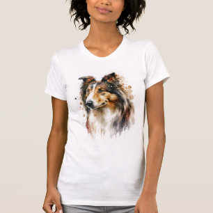 Sable Sheltie Painting T-Shirt