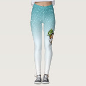 Sable Shetland Sheepdog in a Winter Forest Leggings (Voorkant)