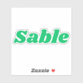 Sable Sticker (Vel)