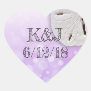 Sable Violet Dollar Balnéaire Stickers Mariage