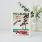 Sables-d'Or-les-Pins France Vintage Poster 1927 Briefkaart (Staand voorkant)