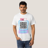 S'abonner Message en ligne avec T-Shirt de code QR (Devant entier)