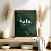 Sabr – Islamic Patience Quote Wall Poster