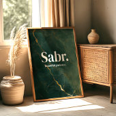 Sabr – Islamic Patience Quote Wall Poster