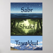 Sabr Shukr Tawakkul Print Set  (Voorkant)