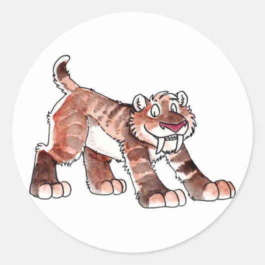 Sabretooth Tijger Stickers (Voorkant)