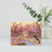 Sabrina - Carte postale de sirène d'automne (Debout devant)