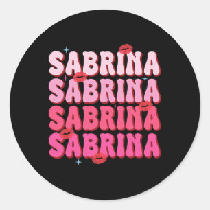 Sabrina gepersonaliseerde naam I Love Sabrina G Ronde Sticker