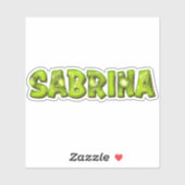 Sabrina Name Kiwi Design Aufkleber Sticker (Vel)