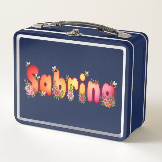 Sabrina- Personalized Bee Lunch Box (Devant)