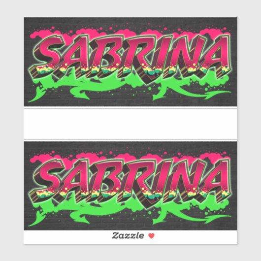 Sabrina Vorname Name Graffiti Aufkleber Sticker (Vel)