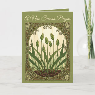 Sabzeh Wedergeboorte Vintage Botanische Nowruz Kun Kaart