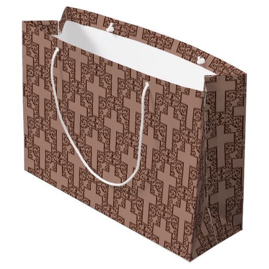 Sac à 20-Brown-GIFT Orné (Dos Angle)