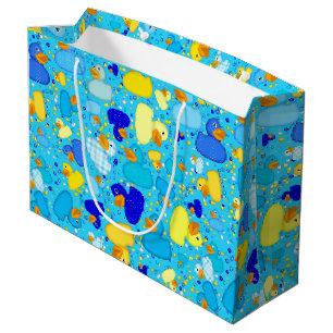 Sac à 2 GIFLES L à 3 bleu de type canards-n-points