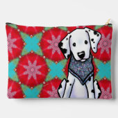 Sac à accessoires Dalmatien sur Fleur Tachetée (Verso)