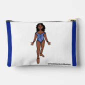 Sac à accessoires de danseur bleu animal (Verso)
