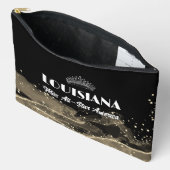 Sac à accessoires de pageant personnalisé en sable (Ouvrir)