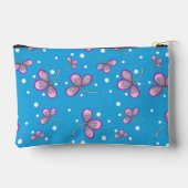 Sac à accessoires fleur rose capricieuse (Verso)
