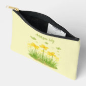 Sac à accessoires petit format Fleurs sauvages et (Ouvrir)