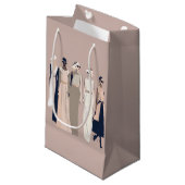 Sac à bagages à dessin contemporain (Devant Angle)