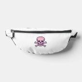 Sac à banane blanc Pink Skull (Poser)