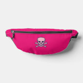 Sac à banane fuchsia Pink Skull (Poser)