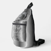 Sac À Bandoulière 11e anniversaire du Mariage d'acier Imprimer Coupe (Coin droit)