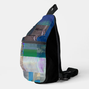 Sac À Bandoulière 1C9984DA Glitch Art Distorsion Numérique Vaporwave