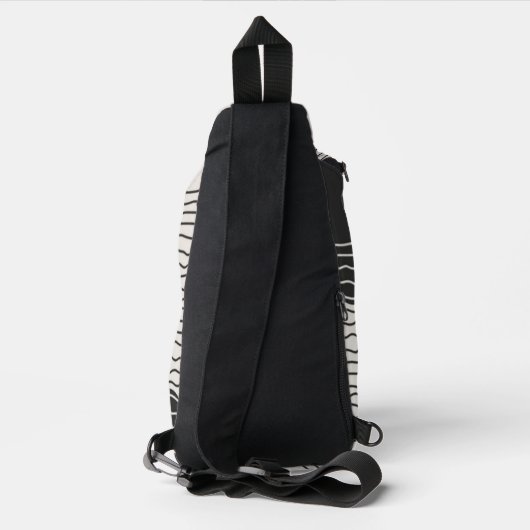 Sac À Bandoulière Abstract aesthetic minimal Monogram Modern (Verso)