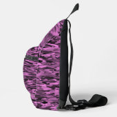 Sac À Bandoulière Abstrait Motif violet noir (Droite)