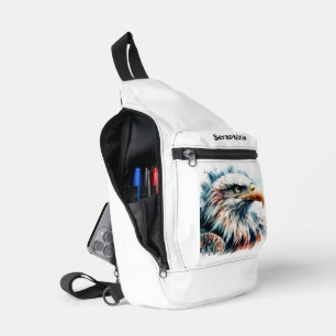 Sac À Bandoulière Aigle majestueux dans un style aquarelle époustouf