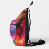 Sac À Bandoulière Ajouter un nom, Bright Swirling Abstrait (Droite)