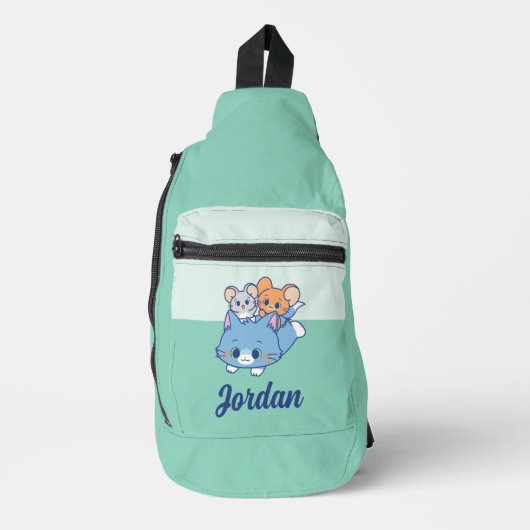 Sac À Bandoulière Anime Tom, Jerry et Tuffy (Recto)