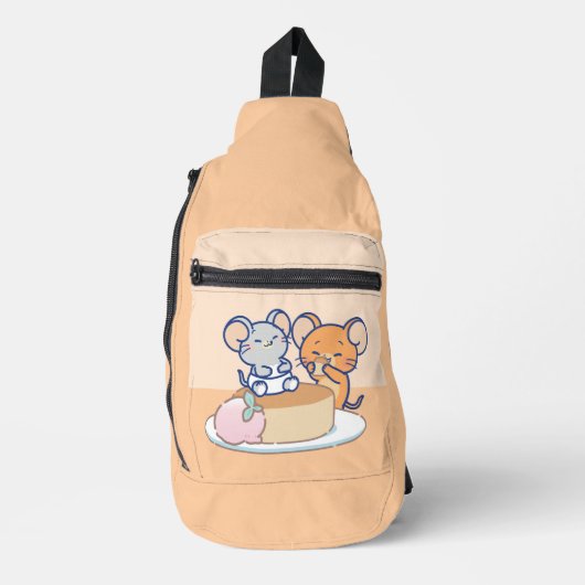 Sac À Bandoulière Anime Tuffy et Jerry Cheesecake (Recto)