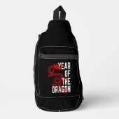 Sac À Bandoulière Année du Dragon rouge blanc (Recto)